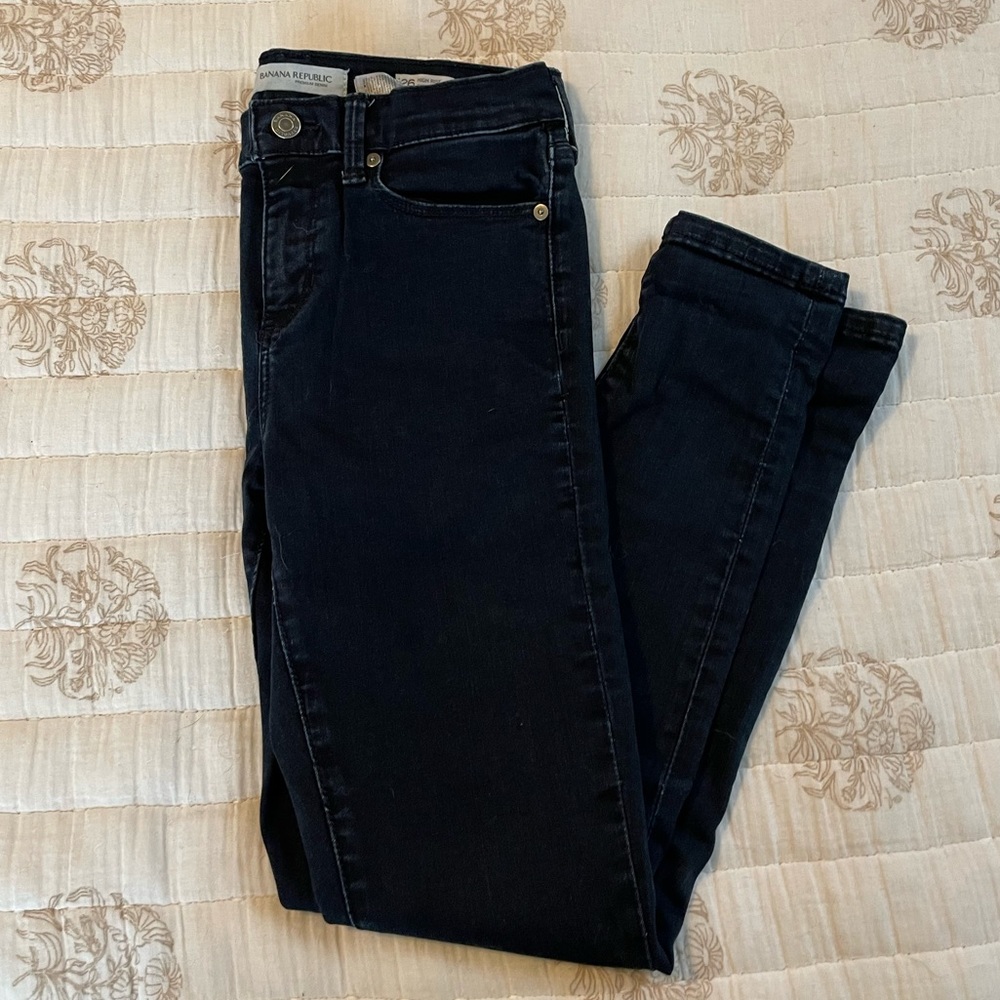Banana Republic High Rise Skinny Ankle Jeans